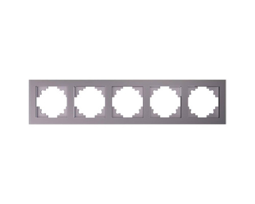 Рамка 5-постовая Stekker Катрин дымчатый GFR00-7005-07 49039 Рамка 5-постовая Stekker Катрин дымчатый GFR00-7005-07 49039