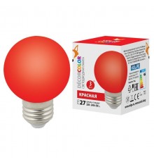 Лампа светодиодная Volpe E27 3W красная LED-G60-3W/Red/E27/FR/С UL-00006959