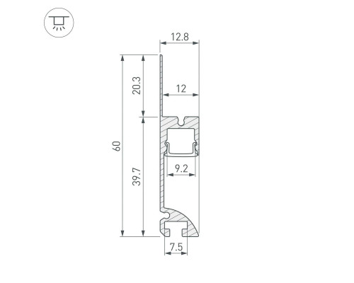 Профиль встраиваемый Arlight PLINTUS-FANTOM-L-2000 BLACK 041213 Профиль встраиваемый Arlight PLINTUS-FANTOM-L-2000 BLACK 041213