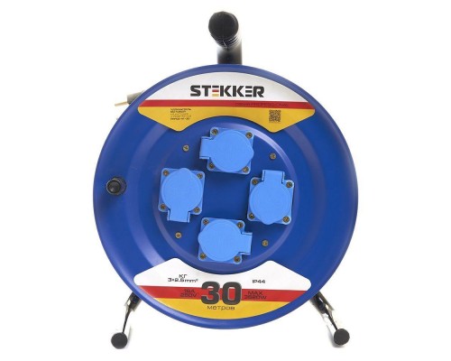 Удлинитель Stekker Professional 4гн 30м с/з PRF02-41-30 39296