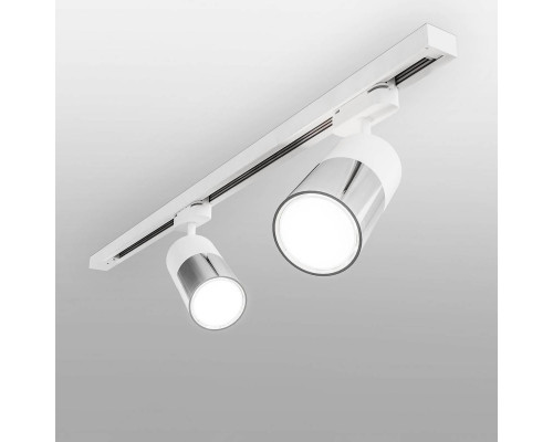 Трековый светодиодный светильник Elektrostandard Avantag белый матовый/хром 6W LTB27 a047018