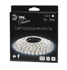 Светодиодная лента ЭРА 14,4W/m 60LED/m 5050SMD холодный белый 5M LS5050-60LED-IP20-W-5m C0043045