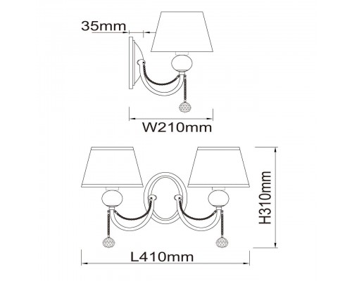 Бра MW-Light Федерика 684021302