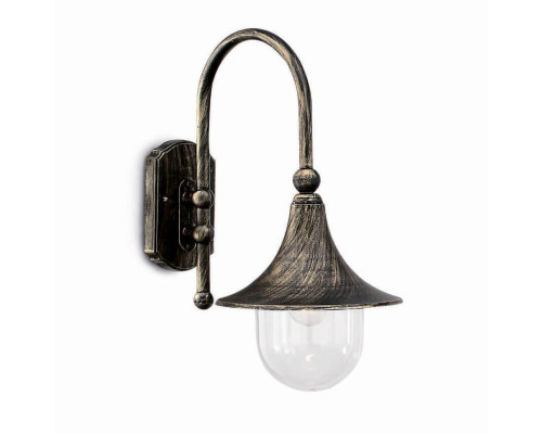 Уличный настенный светильник Ideal Lux Cima Ap1 Nero Antico 024134 Уличный настенный светильник Ideal Lux Cima Ap1 Nero Antico 024134
