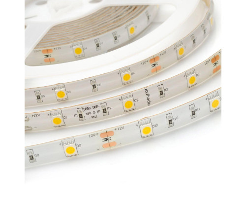 Светодиодная влагозащищенная лента Apeyron 7,2W/m 30LED/m 5050SMD теплый белый 5M 00-40 Светодиодная влагозащищенная лента Apeyron 7,2W/m 30LED/m 5050SMD теплый белый 5M 00-40