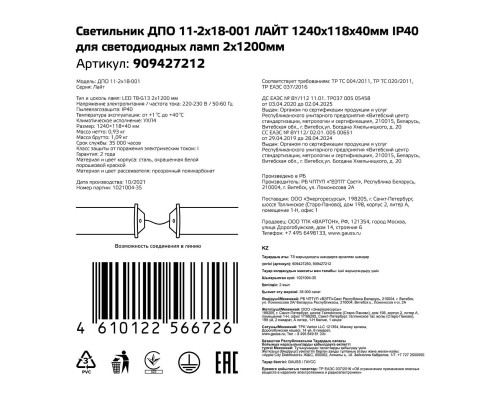 Настенно-потолочный светильник Gauss 909427212 Настенно-потолочный светильник Gauss 909427212