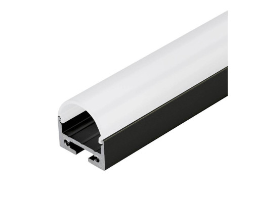 Профиль с рассеивателем Arlight SL-LINE-2011M-2500 BLACK+OPAL ROUND 027992 Профиль с рассеивателем Arlight SL-LINE-2011M-2500 BLACK+OPAL ROUND 027992