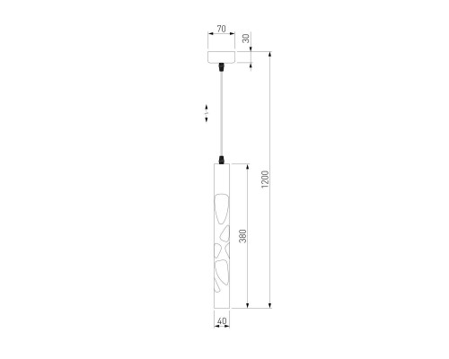 Подвесной светодиодный светильник Eurosvet DLR037 12W 4200K белый матовый