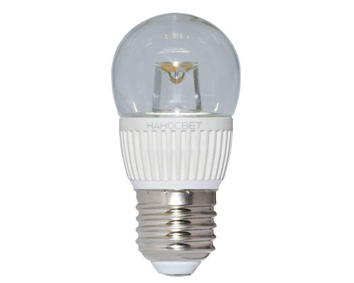 Лампа светодиодная Наносвет E27 5W 2700K прозрачная LC-P45CL-5/E27/827 L143 Лампа светодиодная Наносвет E27 5W 2700K прозрачная LC-P45CL-5/E27/827 L143