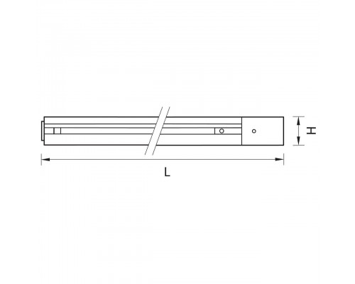 Шинопровод встраиваемый однофазный Lightstar Barra 501035
