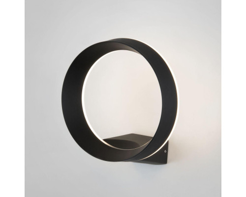 Уличный настенный светодиодный светильник Elektrostandard Ring 1710 Techno Led черный a054933 Уличный настенный светодиодный светильник Elektrostandard Ring 1710 Techno Led черный a054933
