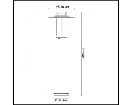 Уличный светильник Odeon Light Nature Mito 4047/1F