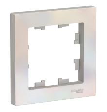 Рамка 1-постовая Systeme Electric AtlasDesign жемчужная ATN000401