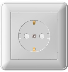 Розетка 2К+З Systeme Electric W59 16A 250V со шторками белая RS16-152-18