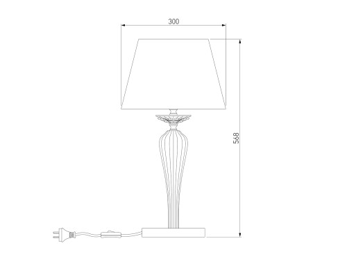 Настольная лампа Bogates Olenna 01104/1 белый