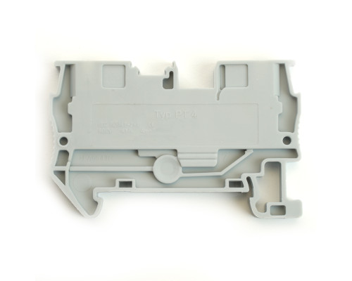 Зажим пружинный, 2-проводной проходной ЗНИ - 4 , JXB PT 4, серый LD572-1-40