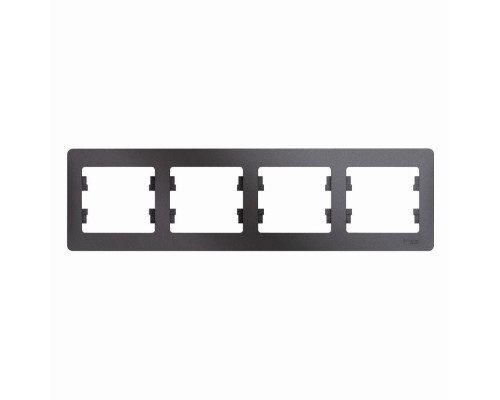 Рамка 4-постовая Systeme Electric Glossa графит GSL001304 Рамка 4-постовая Systeme Electric Glossa графит GSL001304