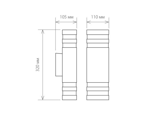 Уличный настенный светильник Elektrostandard 1449 Techno a032628 Уличный настенный светильник Elektrostandard 1449 Techno a032628
