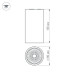 Потолочный светодиодный светильник Arlight SP-Polo-R85-1-15W Day White 40deg 022952