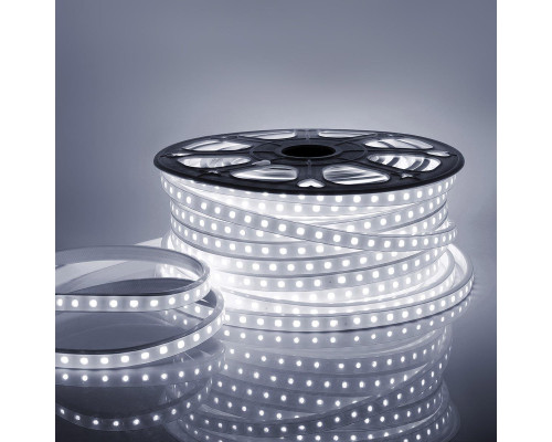 Светодиодная влагозащищенная лента Apeyron 6W/m 60LED/m 2835SMD холодный белый 50M 10-62 Светодиодная влагозащищенная лента Apeyron 6W/m 60LED/m 2835SMD холодный белый 50M 10-62