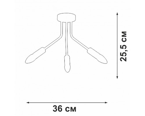 Потолочная люстра Vitaluce V3020-1/3PL Потолочная люстра Vitaluce V3020-1/3PL