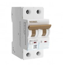 Автоматический выключатель Werkel 2P 10А C 4,5кА W902P104 4690389192609