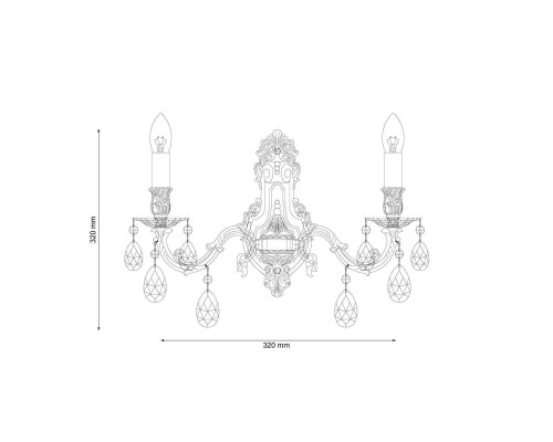 Бра Lucia Tucci Firenze W141.2 Cream White Бра Lucia Tucci Firenze W141.2 Cream White