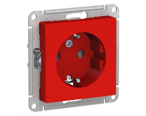 Розетка 2К+З Systeme Electric AtlasDesign 16A 250V со шторками красная ATN002045 Розетка 2К+З Systeme Electric AtlasDesign 16A 250V со шторками красная ATN002045