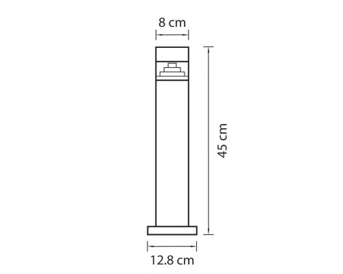 Уличный светодиодный светильник Lightstar Raggio 377907