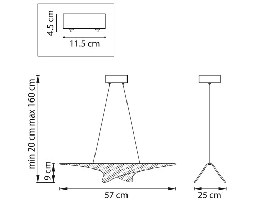 Подвесная светодиодная люстра Lightstar Varese 731303 Подвесная светодиодная люстра Lightstar Varese 731303