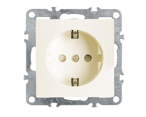 Розетка Feron Stekker Эрна c/з 16A 250V с защитной шторкой слоновая кость PST16-9110-02 39328 Розетка Feron Stekker Эрна c/з 16A 250V с защитной шторкой слоновая кость PST16-9110-02 39328