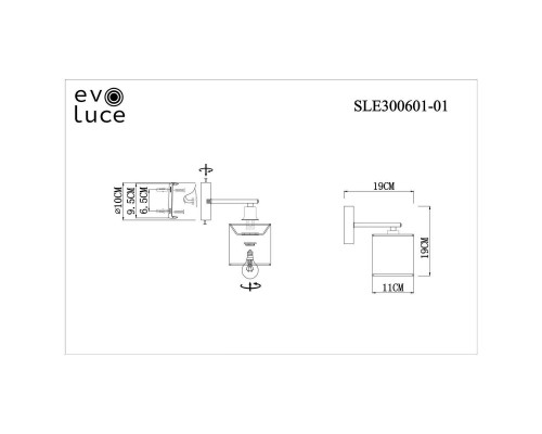 Бра Evoluce Essenza SLE300601-01