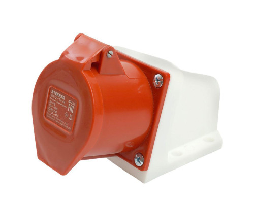 Розетка 3P+PE Stekker с крышкой красный RST32-124-44 49436 Розетка 3P+PE Stekker с крышкой красный RST32-124-44 49436