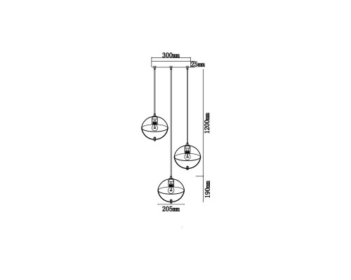 Подвесной светильник Vele Luce Broadway VL5362P13 Подвесной светильник Vele Luce Broadway VL5362P13