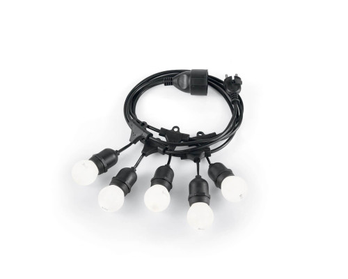 Гирлянда Ideal Lux Fiesta SP5 Nero 159836 Гирлянда Ideal Lux Fiesta SP5 Nero 159836
