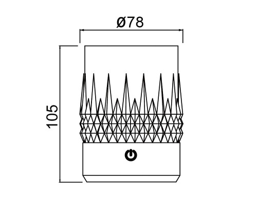 Стакан-светильник Mantra LAX 9084