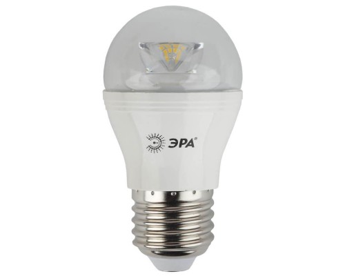 Лампа светодиодная ЭРА E27 7W 2700K прозрачная LED P45-7W-827-E27-Clear Б0017243