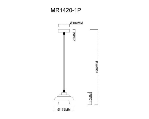 Подвесной светильник MyFar Renata MR1420-1P Подвесной светильник MyFar Renata MR1420-1P