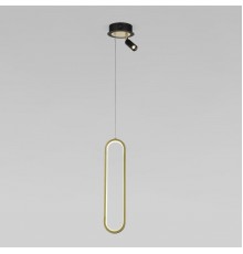 Подвесной светодиодный светильник Eurosvet Spire 90269/1 черный/золото