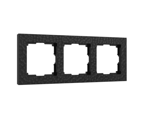 Рамка Werkel Hammer на 3 поста черный W0032408 4690389163449 Рамка Werkel Hammer на 3 поста черный W0032408 4690389163449