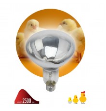 Лампа инфракрасная ЭРА E27 250 Вт для обогрева животных и освещения ИКЗ 220-250 R127 E27 Б0055440