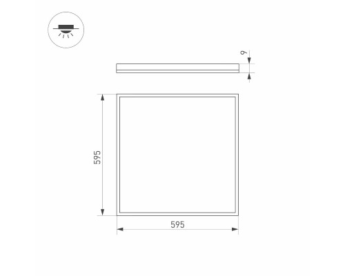 Встраиваемая светодиодная панель Arlight DL-INTENSO-S600x600-40W White6000 038431 Встраиваемая светодиодная панель Arlight DL-INTENSO-S600x600-40W White6000 038431