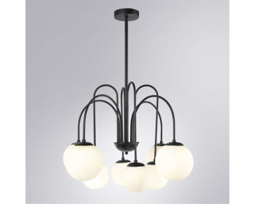 Подвесная люстра Arte Lamp Mebsuta A1675LM-8BK Подвесная люстра Arte Lamp Mebsuta A1675LM-8BK