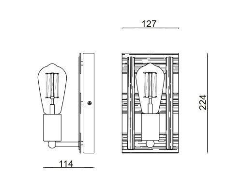 Бра Vele Luce Shield VL6385W01