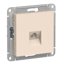 Розетка телефонная RJ11 Systeme Electric AtlasDesign бежевая ATN000281