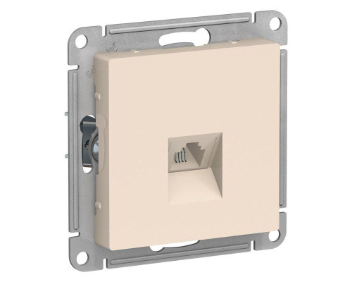 Розетка телефонная RJ11 Systeme Electric AtlasDesign бежевая ATN000281