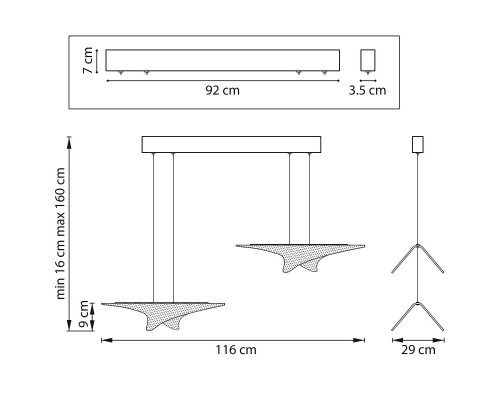 Подвесная светодиодная люстра Lightstar Varese 731323 Подвесная светодиодная люстра Lightstar Varese 731323