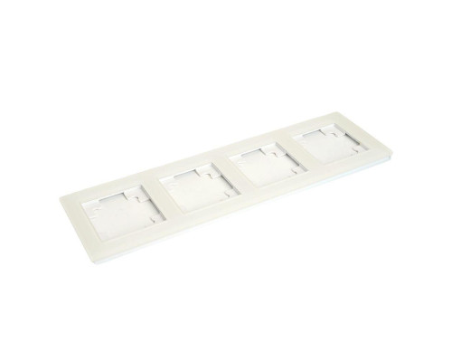 Рамка 4-постовая Stekker Катрин белый матовый GFR00-7004-01M 49597 Рамка 4-постовая Stekker Катрин белый матовый GFR00-7004-01M 49597