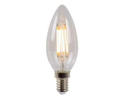 Лампа светодиодная диммируемая Lucide E14 4W 2700K прозрачная 49023/04/60 Лампа светодиодная диммируемая Lucide E14 4W 2700K прозрачная 49023/04/60