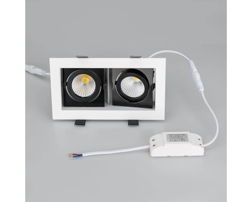 Встраиваемый светодиодный светильник Arlight CL-Kardan-S180x102-2x9W Day 024129 Встраиваемый светодиодный светильник Arlight CL-Kardan-S180x102-2x9W Day 024129